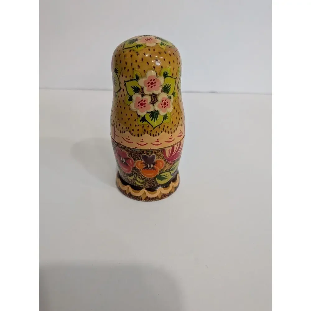 Vintage 1992 Russian Nesting Dolls 5pc Signed Smirnova Zagorsk USSR Matryoshka